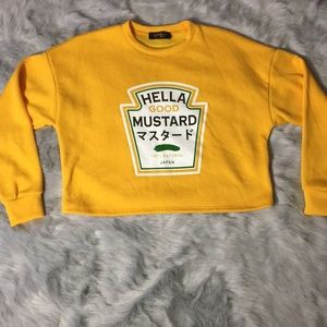 Cropped sweatshirt NWOT